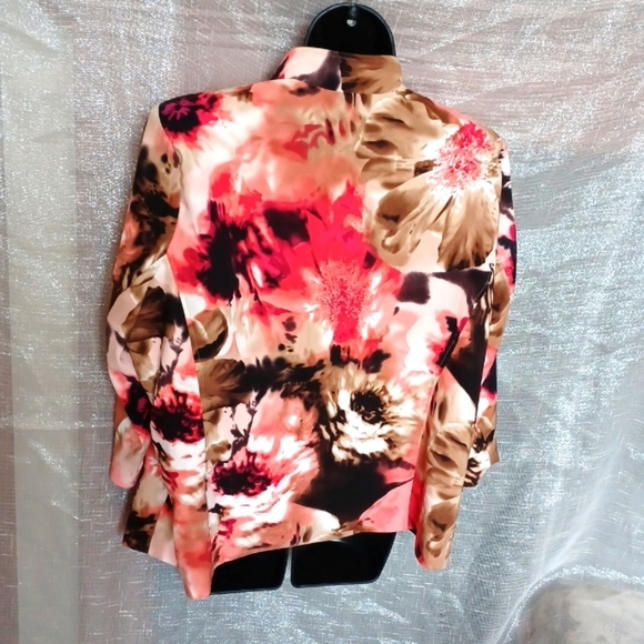 CJ Banks Cute Floral Jacket 1X - Picture 4 of 4